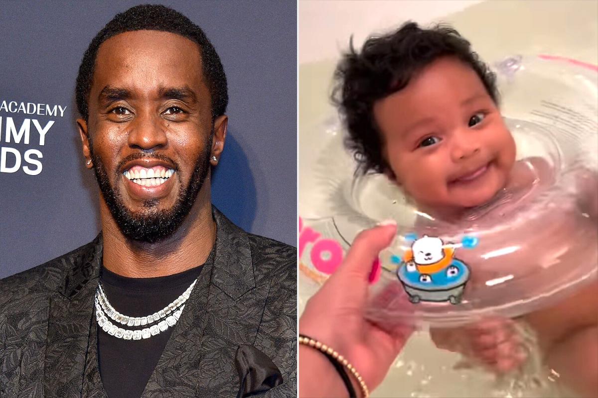 Diddy Shares Adorable Video of Daughter Love, 3 Months, Enjoying ...