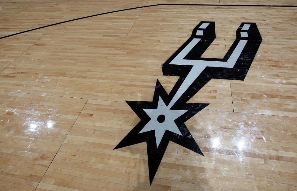 The logo of the San Antonio Spurs