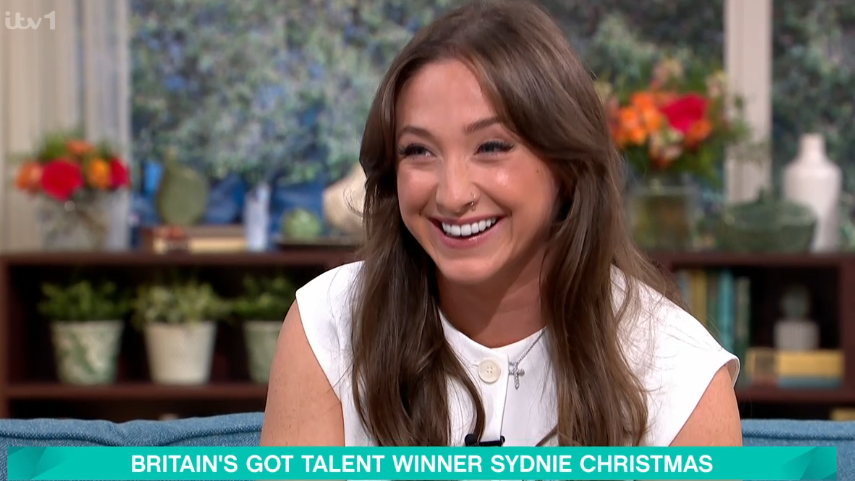 Sydnie Christmas on ITV's This Morning. (ITV screengrab)