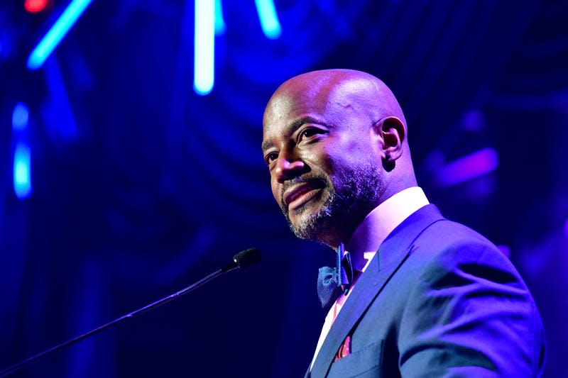 NEW YORK, NEW YORK - OCTOBER 24: Taye Diggs speaks onstage during the Belafonte Family Foundation Inaugural Gala at Sony Hall on October 24, 2023 in New York City. - Photo: Eugene Gologursky (Getty Images)