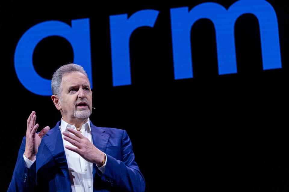 <p>Annabelle Chih / Bloomberg via Getty Images</p> Arm Holdings CEO Rene Haas.