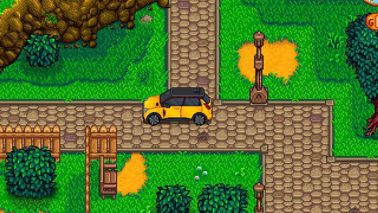  A Renault 5 in Stardew Valley. 