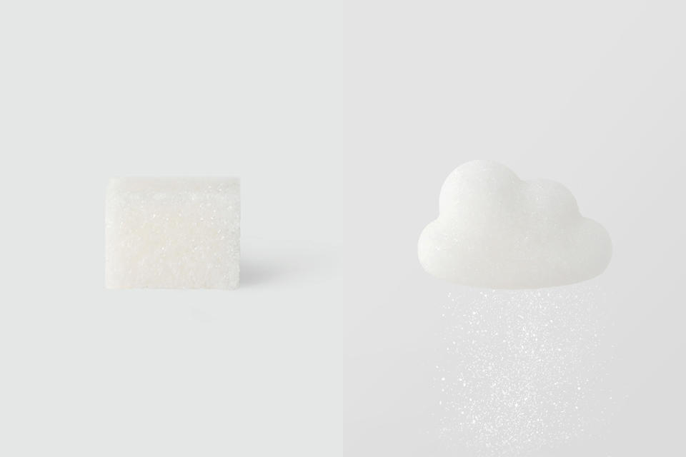 嚐一口雲的味道：Snowy 零卡路里雲朵方糖，雲朵被研磨成飄雪！