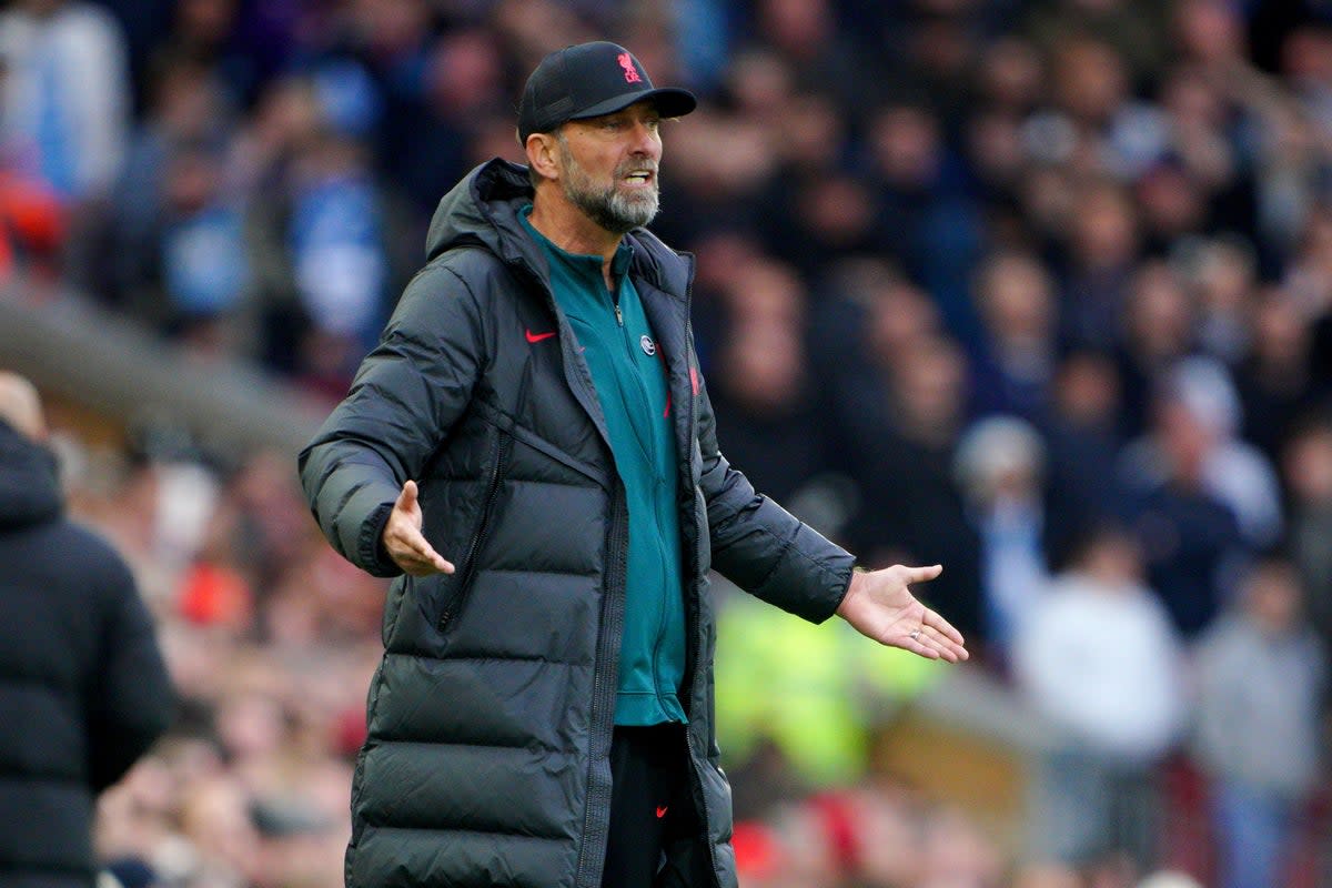 Jurgen Klopp insists he has not become a bad coach overnight (Peter Byrne/PA) (PA Wire)