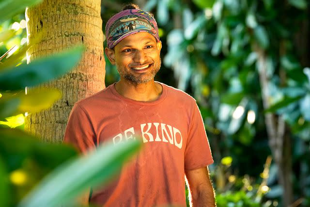 <p>Robert Voets/CBS</p> Bhanu Gopal on 'Survivor 46'