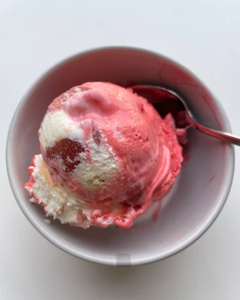 Dr. Bombay Strawberry Cream Dream in a bowl.