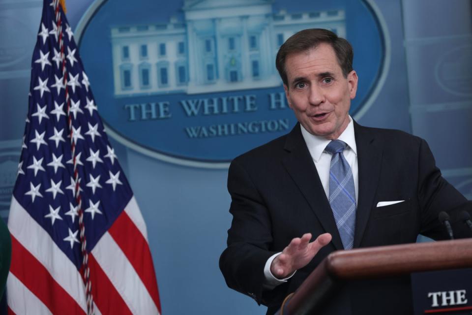 John Kirby, coordinator for strategic communications at the National Security Council, has said that the White House will look into the pilot’s case (Getty)