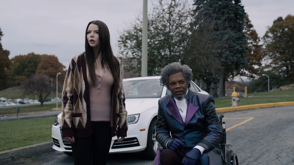 Anya Taylor-Joy and Samuel L. Jackson in Glass - Credit: Universal Pictures