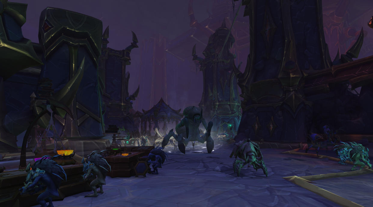  A World of Warcraft dungeon from The War Within featuring the Nerubian race. 