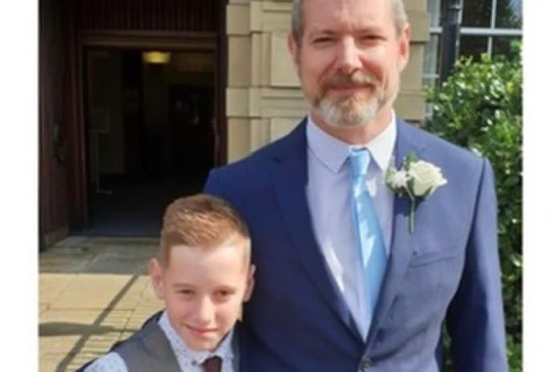 Lee Rawlinson with his son Joel Rawlinson