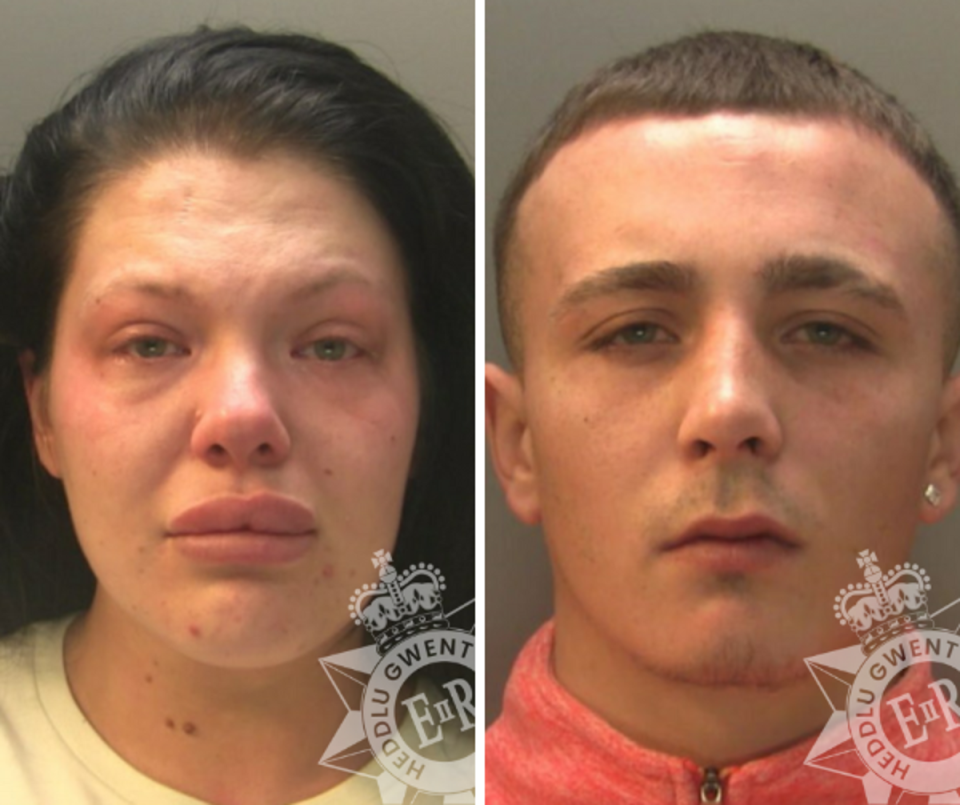 Amy Salter and Brandon Hayden were both convicted over the death (Gwent Police/PA)