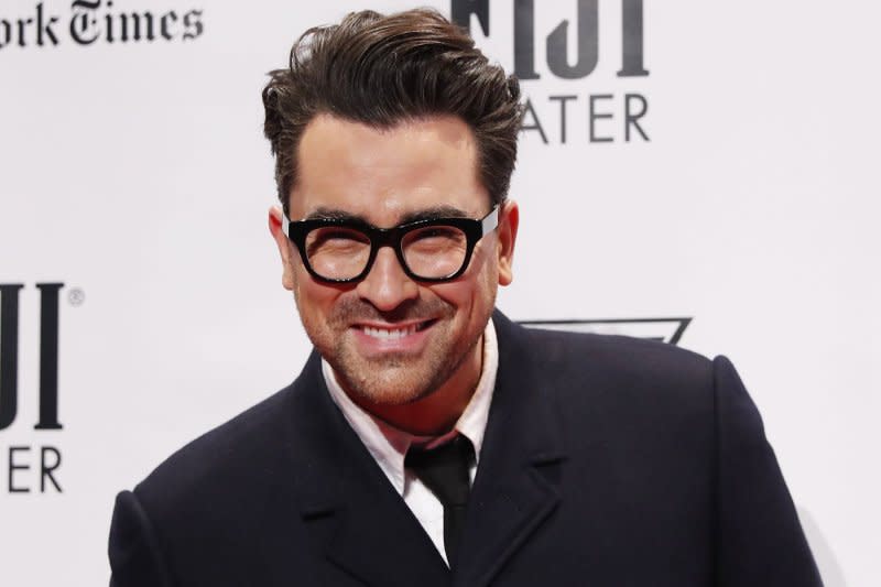 Dan Levy arrives on the red carpet at the 2021 Gotham Awards presented by The Gotham Film &amp Media Institute at Cipriani Wall Street in New York City. File Photo by John Angelillo/UPI