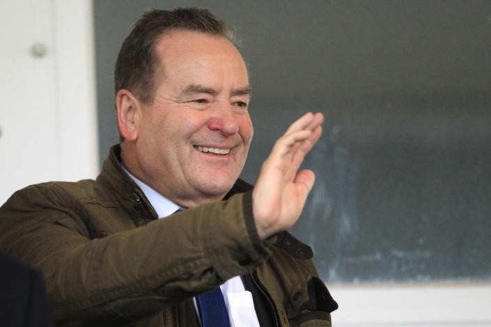 Hartlepool United Director and Sky TV Presenter Jeff Stelling  during the Vanarama National League match between Hartlepool United and Stockport County at Victoria Park, Hartlepool on Saturday 25th January 2020. (Photo by Mark Fletcher/MI News/NurPhoto via Getty Images)