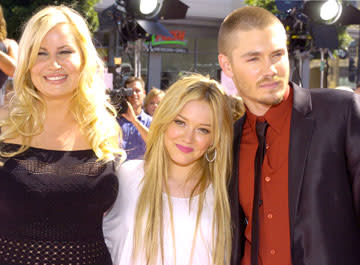 Jennifer Coolidge , Hilary Duff and Chad Michael Murray at the Hollywood premiere of Warner Brothers' A Cinderella Story