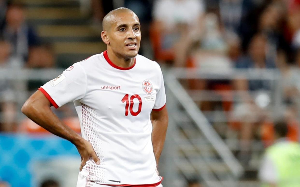 Wahbi Khazri playing at the 2018 World Cup in Russia - Tunisia World Cup 2022 squad list, fixtures and latest odds - Getty Images/Fatih Aktas