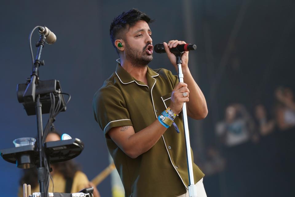 Young the Giant, seen here performing at Lollapalooza on July 31, 2021, at Grant Park in Chicago, will play Tampa's Gasparilla Music Festival, which takes place Feb. 16-18.