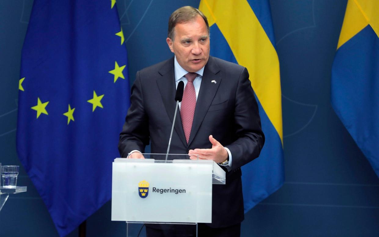 Sweden's Prime Minister, Stefan Lofven, has been sharply criticised - Soren Andersson/TT News Agency via AP