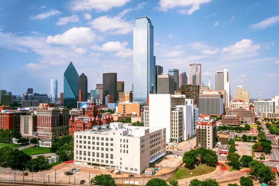 daytime, skyline, dallas, texas, america