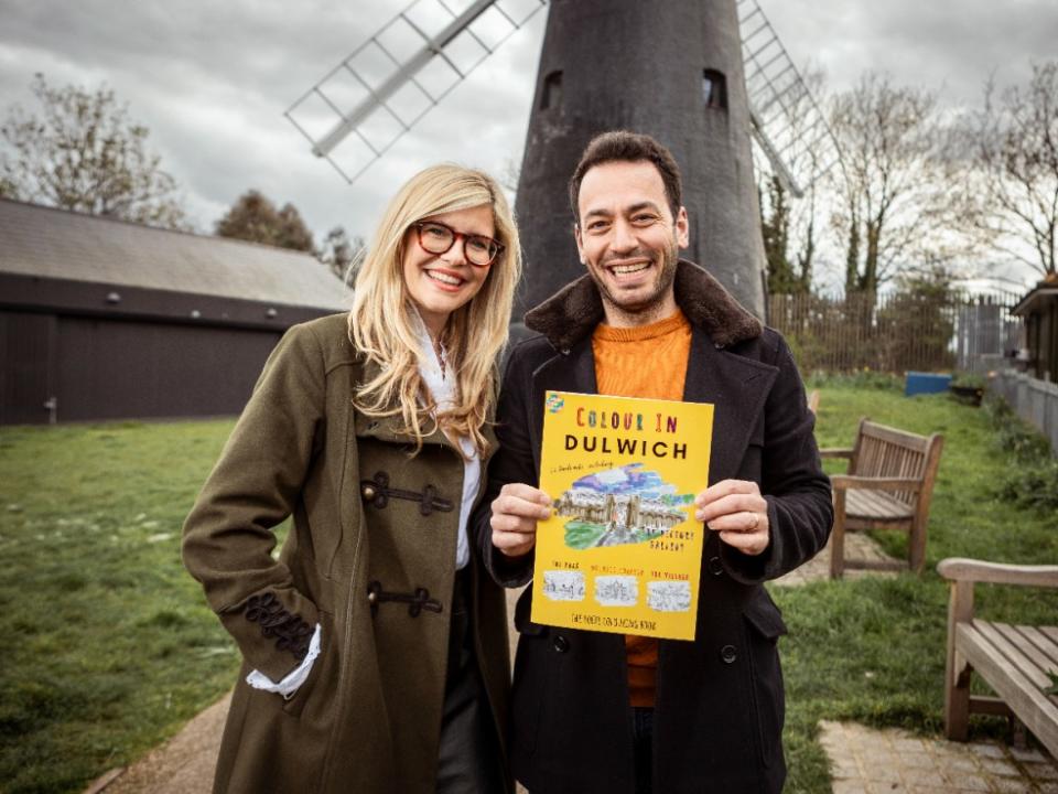 BBC Radio 4 presenter Emma Barnett and her husband Jeremy Weil, co-founders of hyper-local colouring book series Colour Your Streets
