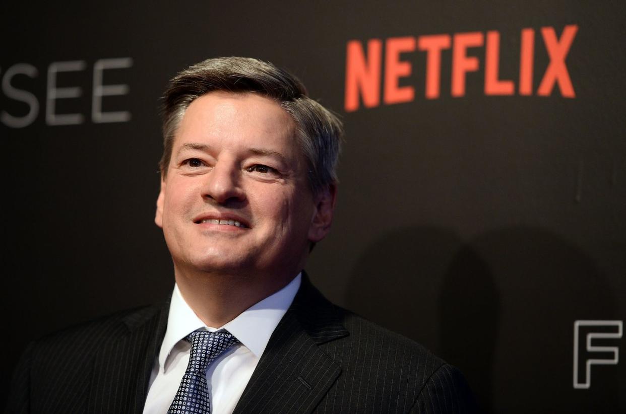 netflix chief content officer ted sarandos arrives at netflix's 'house of cards' for your consideration event