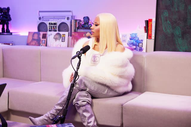 <p>Courtesy of Apple Music</p> Nicki Minaj in an Apple Music interview