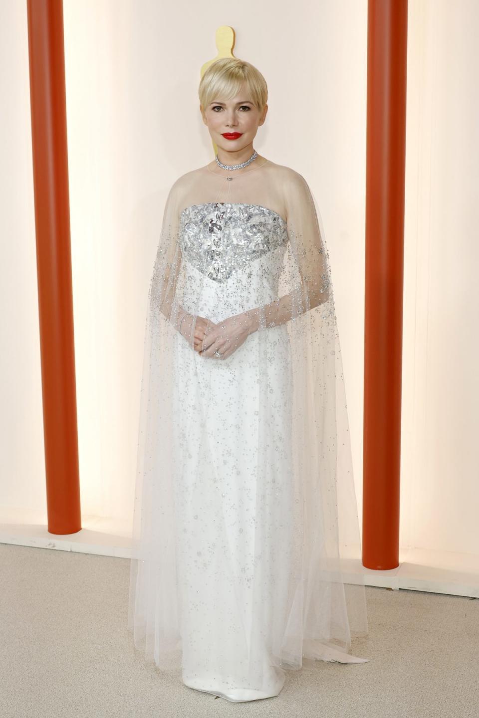 HOLLYWOOD, CALIFORNIA - MARCH 12: Michelle Williams attends the 95th Annual Academy Awards on March 12, 2023 in Hollywood, California. (Photo by Mike Coppola/Getty Images)