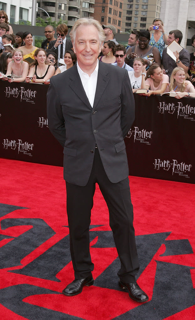 Harry Potter and the Deathly Hallows NY Premiere 2011 Alan Rickman