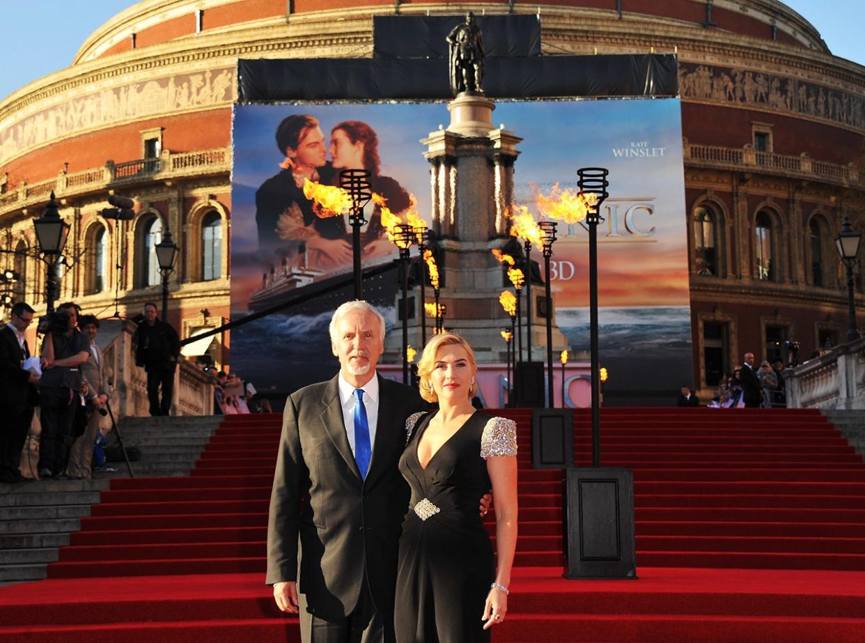 James Cameron and Kate Winslet