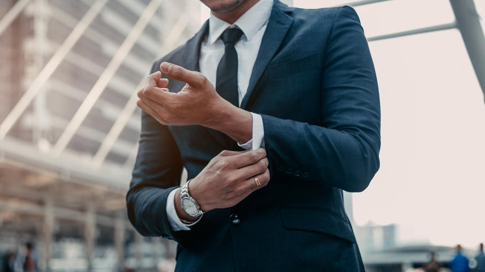 business man wearing a professional suit