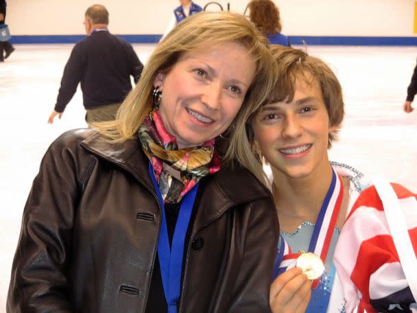 PHOTO: Kelly Rippon and Adam Rippon at the 2008 U.S. Figure Skating Championships. (Courtesy of Kelly Rippon)
