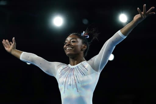 USA's Simone Biles now holds the all-time record of 24 medals won at world gymnastics championships