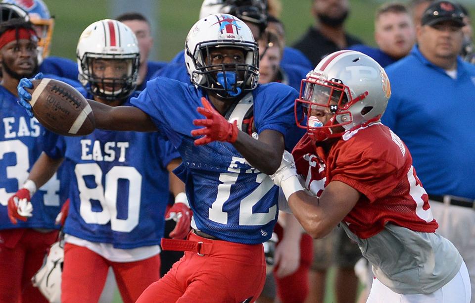 Action from the 30th annual Repository East-West All-Star Football Game at GlenOak, July 20, 2019.