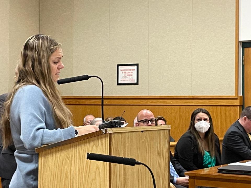 Cassandra Phillips tells the court about the heartbreaking loss of her father, Alan Albergaria, who was hit and killed by a South Kingstown driver while crossing a road in March 2020.