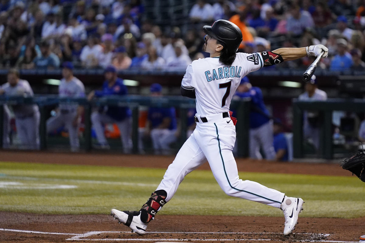 Diamondbacks rookie All-Star Corbin Carroll leaves game with