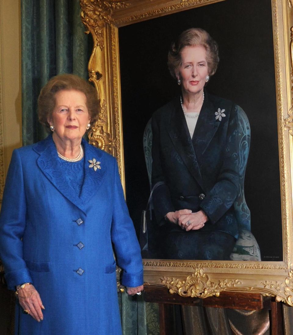 Margaret Thatcher brooch - AP Photo/ Downing Street, File