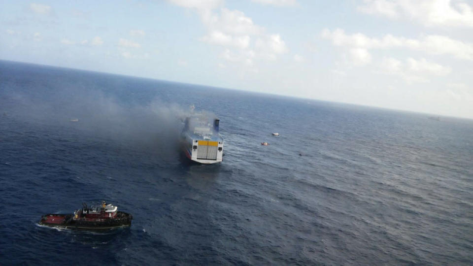 El ferry se dirigía a la República Dominicana. Texto y foto: Reuters