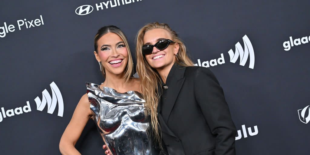 beverly hills, california march 14 chrishell stause and g flip attend the 35th annual glaad media awards at the beverly hilton on march 14, 2024 in beverly hills, california photo by axellebauer griffinfilmmagic