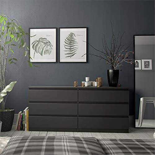 22) Modern Contemporary 6 Drawer Dresser