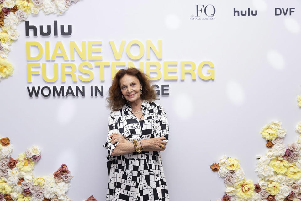 Diane von Furstenberg, EPs and The Female Quotient celebrate the upcoming documentary of Hulu’s Diane von Furstenberg Woman in Charge in New York, NY on June 10, 2024.