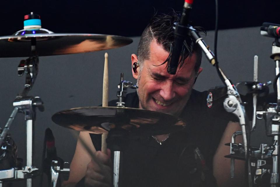 Pete Parada, batteur du groupe 