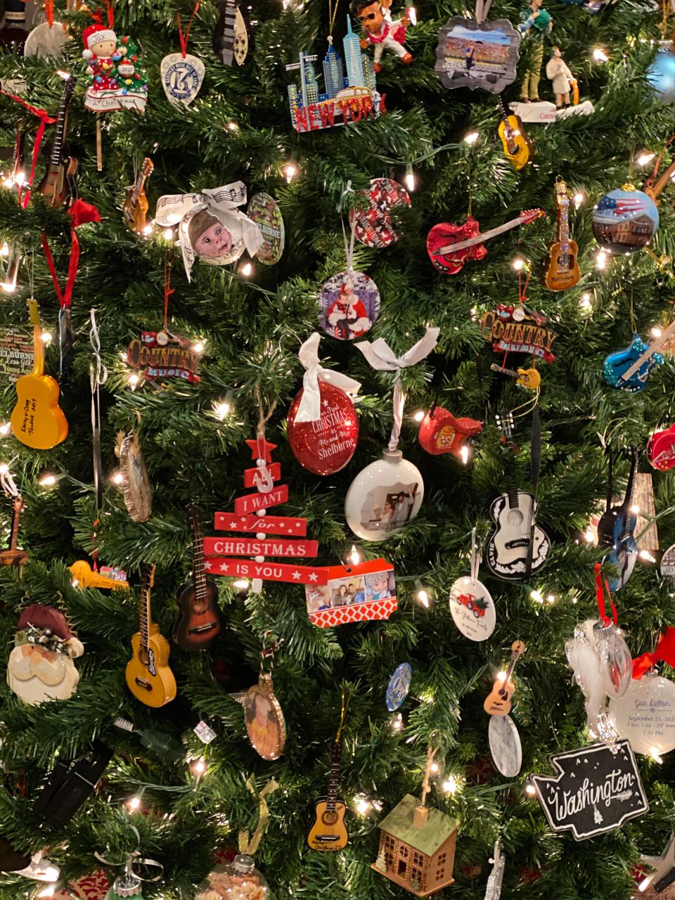 Photos from JD Shelburne’s Christmas tree.