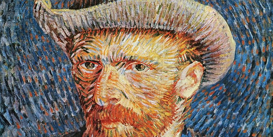 self portrait with grey felt hat by vincent van gogh