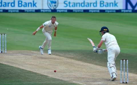 Zak Crawley plays a shot - Credit: AFP