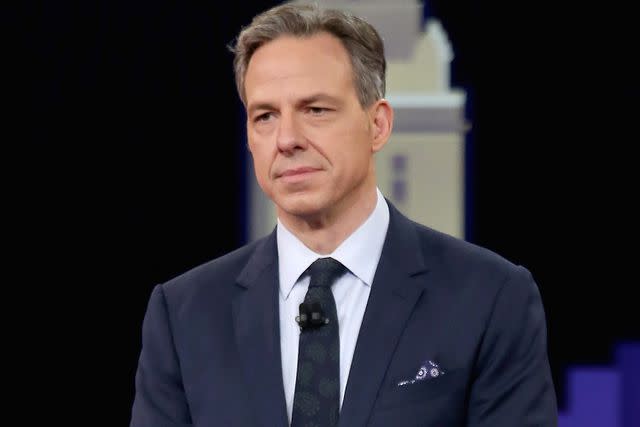 Gary Miller/FilmMagic Jake Tapper speaks during the 'CNN Democratic Town Hall' in 2019