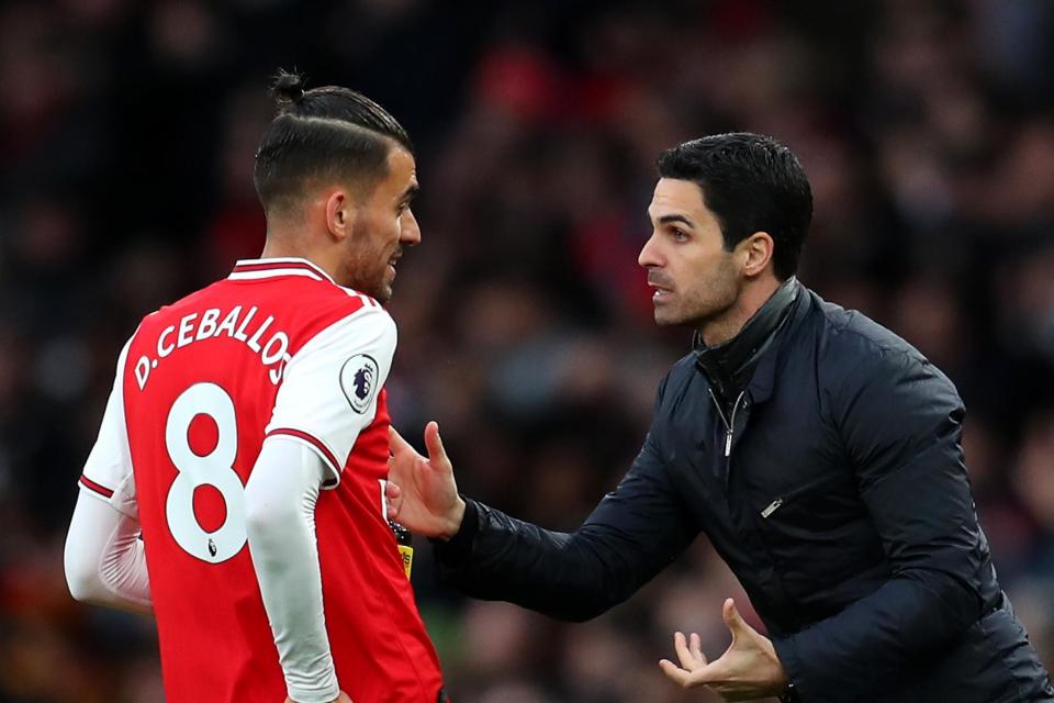 Arteta believes his players are finally grasping his footballing philosophy Photo: Getty Images