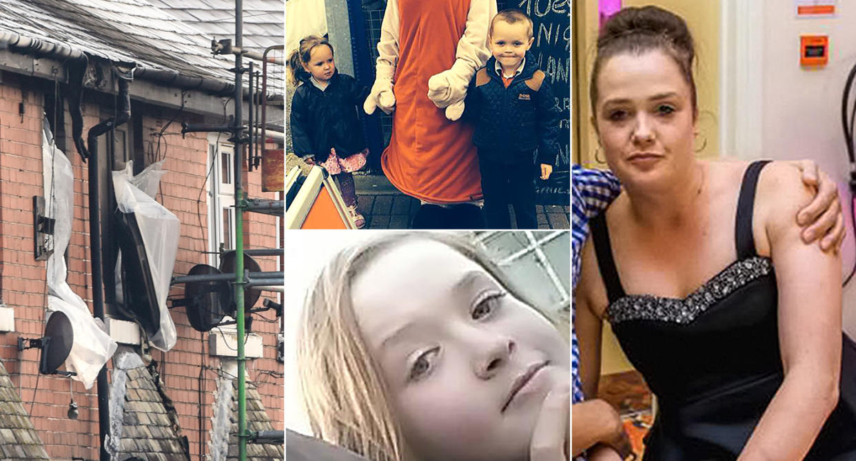 <em>Michelle Pearson has finally been told her four children died in a fire at their family home after spending four months in a coma (Pictures: Caters)</em>