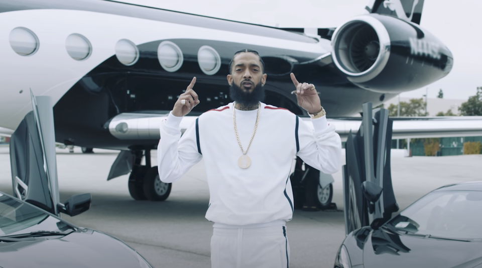 Nipsey Hussle “Racks In The Middle” music video - Credit: Screenshot/YouTube