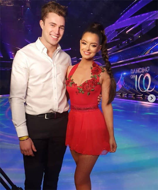 curtis visit maura dancing on ice