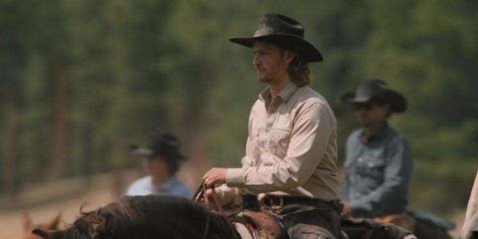 Kayce Dutton (Luke Grime) in the preview for "Yellowstone" season five, episode seven.