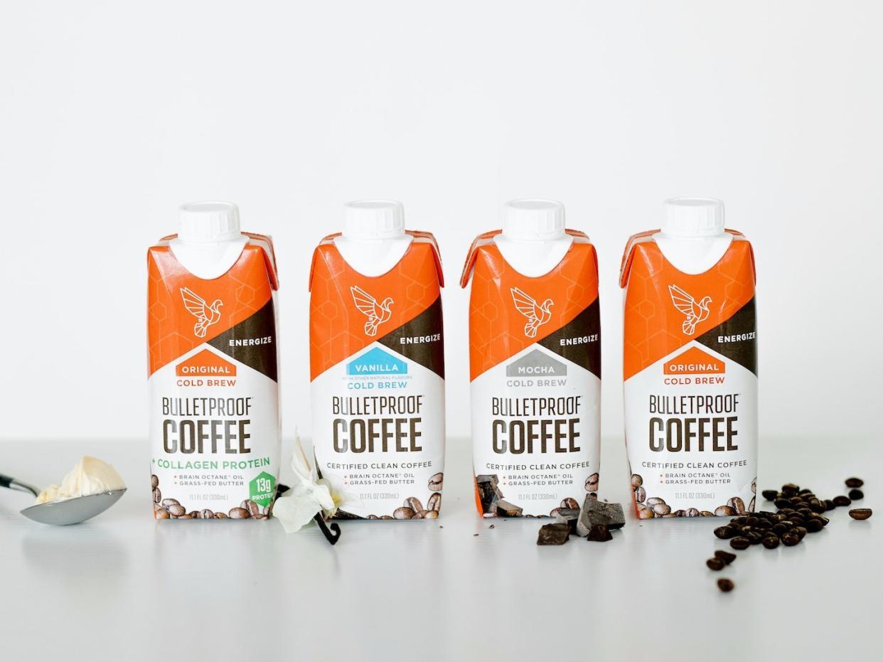 The lineup of Bulletproof coffee.&nbsp; (Photo: Bulletproof Coffee)